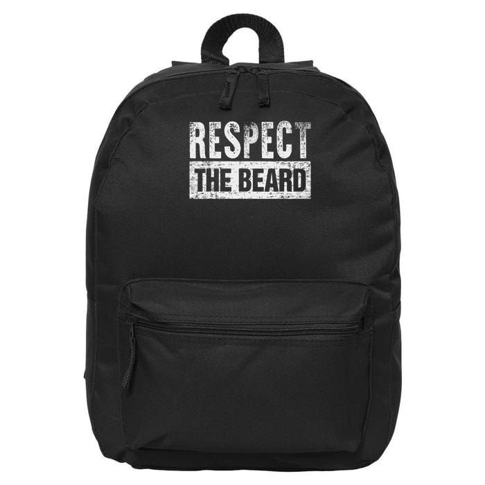 Respect The Beard 16 in Basic Backpack