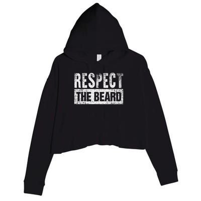 Respect The Beard Crop Fleece Hoodie