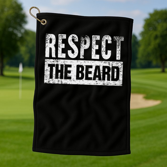 Respect The Beard Golf Towel