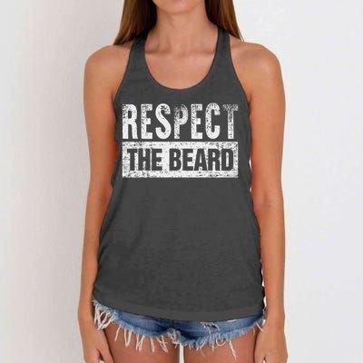 Respect The Beard Women's Knotted Racerback Tank
