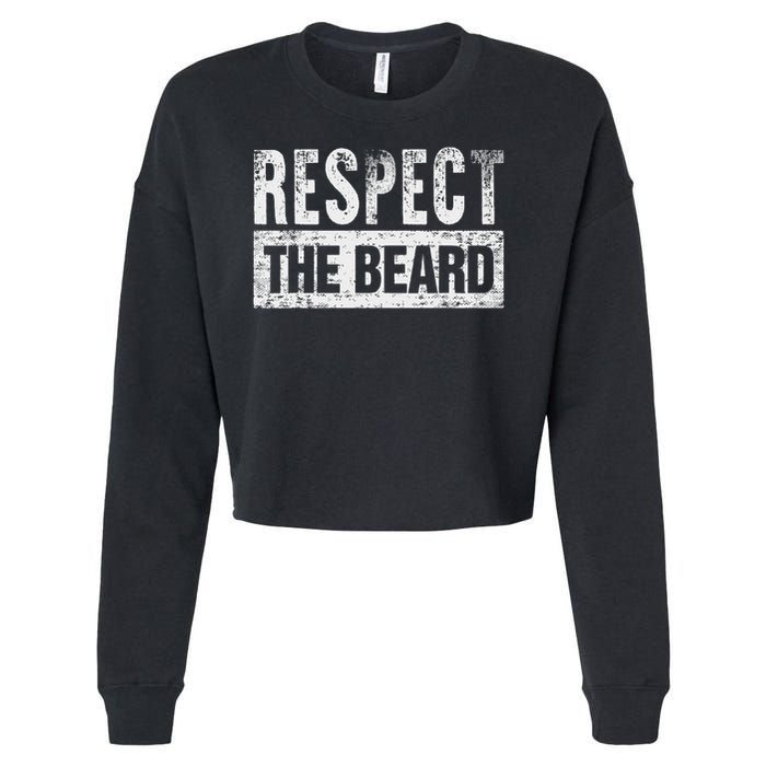 Respect The Beard Cropped Pullover Crew