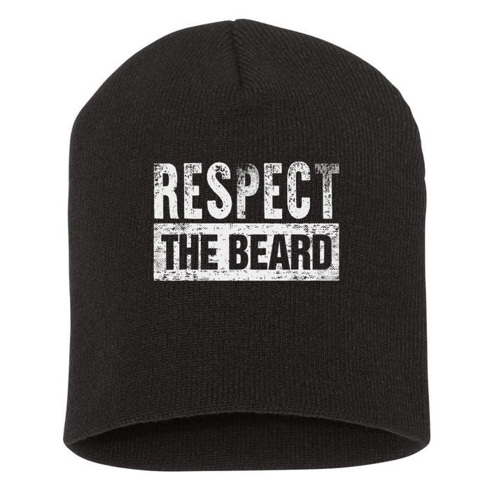 Respect The Beard Short Acrylic Beanie