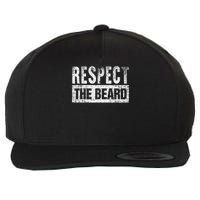 Respect The Beard Wool Snapback Cap