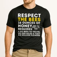 Respect The Bees Bee Lover Beekeeping & Beekeeper Cooling Performance Crew T-Shirt