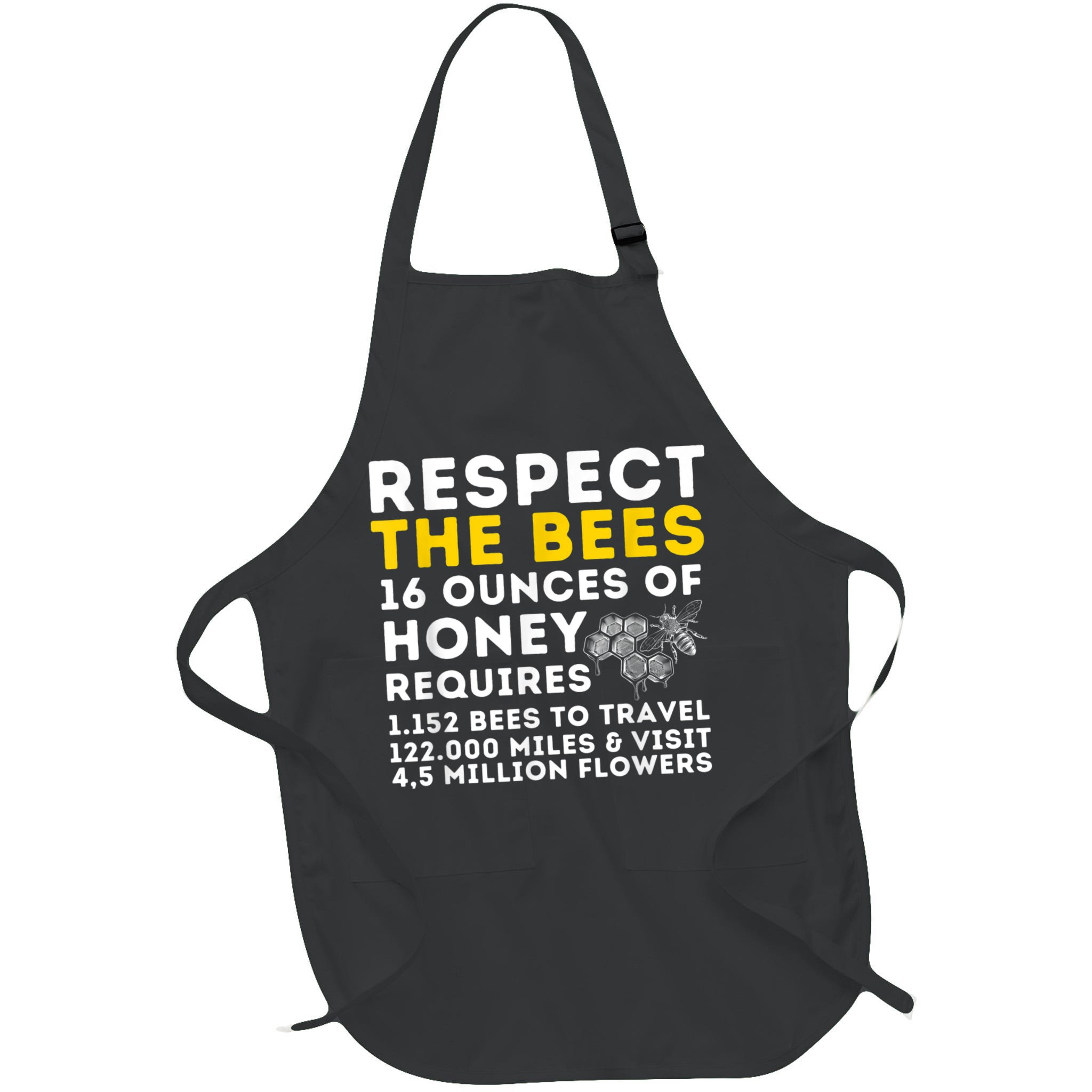 Respect The Bees Bee Lover Beekeeping & Beekeeper Apron
