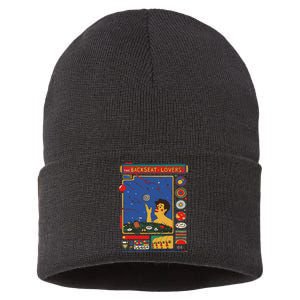 Retro The Backseat Lovers Waiting To Spill Love Music Lover Sustainable Knit Beanie