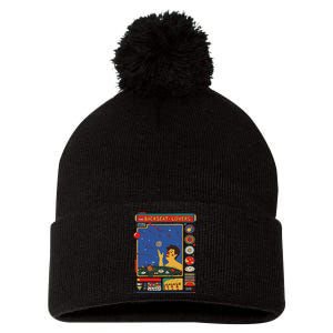 Retro The Backseat Lovers Waiting To Spill Love Music Lover Pom Pom 12in Knit Beanie