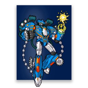 Recess Time Boss Battle Awesome Fun Energy Ball Robot Mecha Poster