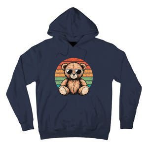 Retro Teddy Bear Casual Cute Funny Graphic Tall Hoodie