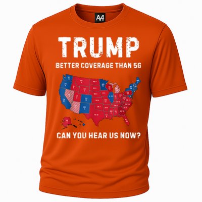 Retro Trump Better Coverage Than 5g Can You Hear Us Now Cooling Performance Crew T-Shirt