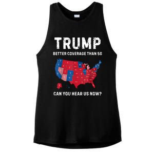 Retro Trump Better Coverage Than 5g Can You Hear Us Now Ladies PosiCharge Tri-Blend Wicking Tank