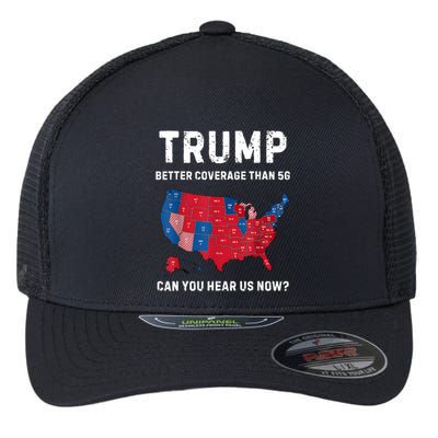 Retro Trump Better Coverage Than 5g Can You Hear Us Now Flexfit Unipanel Trucker Cap