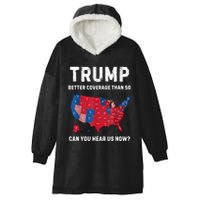 Retro Trump Better Coverage Than 5g Can You Hear Us Now Hooded Wearable Blanket