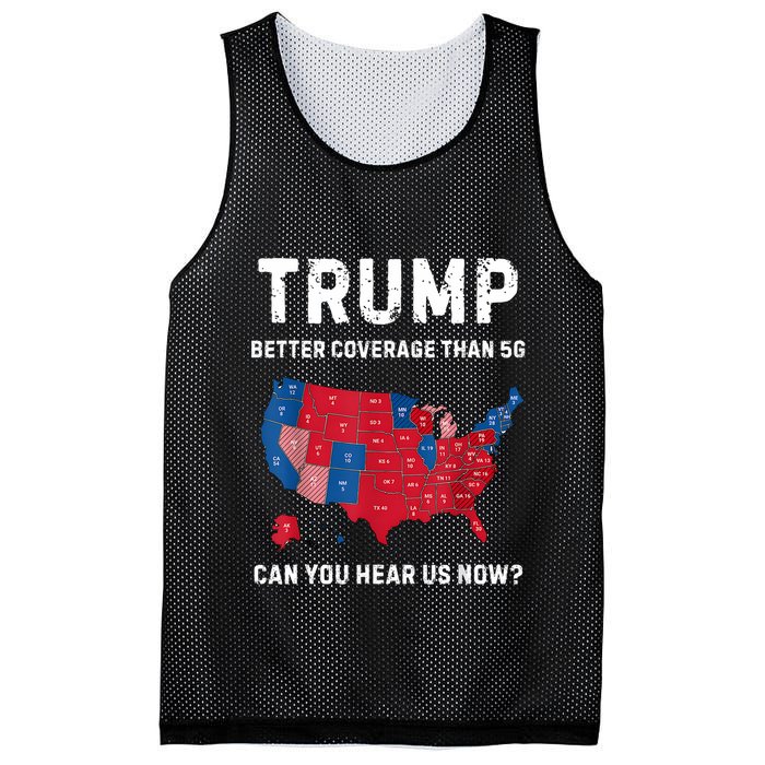 Retro Trump Better Coverage Than 5g Can You Hear Us Now Mesh Reversible Basketball Jersey Tank