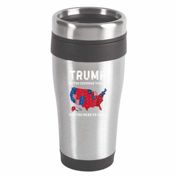 Retro Trump Better Coverage Than 5g Can You Hear Us Now 16oz Travel Tumbler