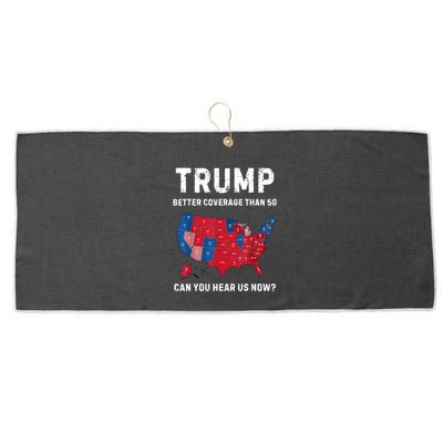 Retro Trump Better Coverage Than 5g Can You Hear Us Now Large Microfiber Waffle Golf Towel