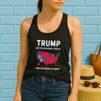 Retro Trump Better Coverage Than 5g Can You Hear Us Now Womens Tank Top