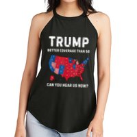 Retro Trump Better Coverage Than 5g Can You Hear Us Now Women's Perfect Tri Rocker Tank