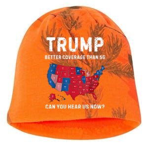 Retro Trump Better Coverage Than 5g Can You Hear Us Now Kati - Camo Knit Beanie