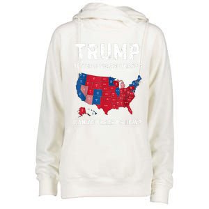 Retro Trump Better Coverage Than 5g Can You Hear Us Now Womens Funnel Neck Pullover Hood