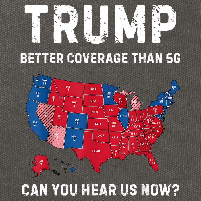 Retro Trump Better Coverage Than 5g Can You Hear Us Now Cotton Canvas Backpack