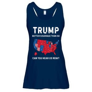 Retro Trump Better Coverage Than 5g Can You Hear Us Now Ladies Essential Flowy Tank