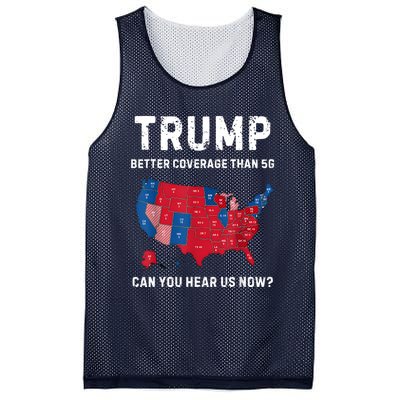 Retro Trump Better Coverage Than 5g Can You Hear Us Now Mesh Reversible Basketball Jersey Tank