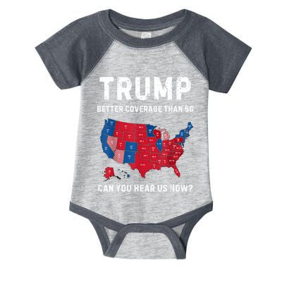 Retro Trump Better Coverage Than 5g Can You Hear Us Now Infant Baby Jersey Bodysuit