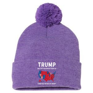 Retro Trump Better Coverage Than 5g Can You Hear Us Now Pom Pom 12in Knit Beanie