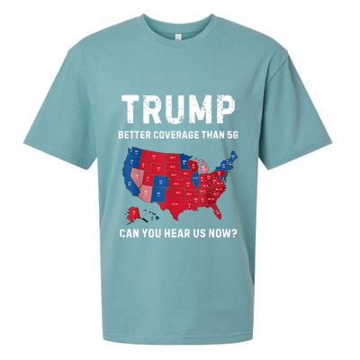 Retro Trump Better Coverage Than 5g Can You Hear Us Now Sueded Cloud Jersey T-Shirt
