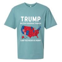 Retro Trump Better Coverage Than 5g Can You Hear Us Now Sueded Cloud Jersey T-Shirt