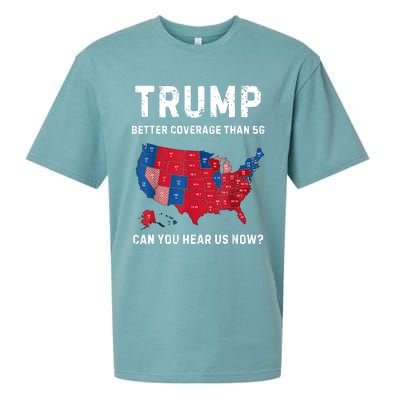 Retro Trump Better Coverage Than 5g Can You Hear Us Now Sueded Cloud Jersey T-Shirt