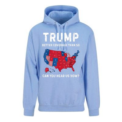 Retro Trump Better Coverage Than 5g Can You Hear Us Now Unisex Surf Hoodie