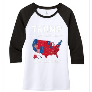 Retro Trump Better Coverage Than 5g Can You Hear Us Now Women's Tri-Blend 3/4-Sleeve Raglan Shirt