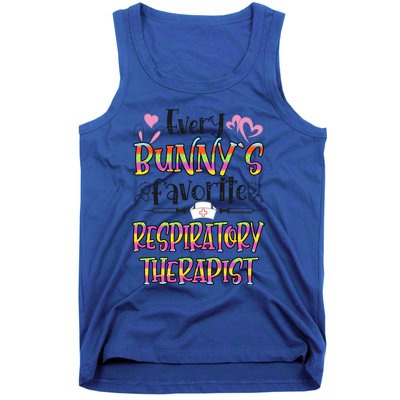 Respiratory Therapist Bunnys Favorite Nurse Easter Day Gift Tank Top