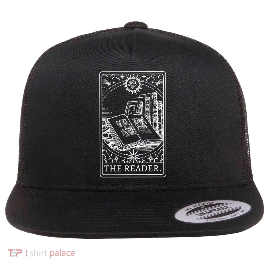 Reader Tarot Bookish Flat Bill Trucker Hat