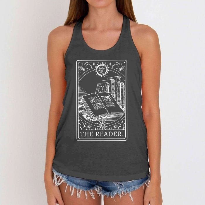 Reader Tarot Bookish Women's Knotted Racerback Tank