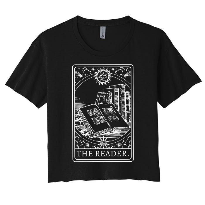 Reader Tarot Bookish Women's Crop Top Tee