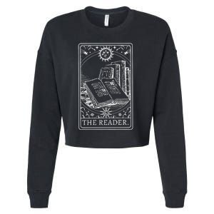 Reader Tarot Bookish Cropped Pullover Crew