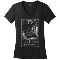 Reader Tarot Bookish Women's V-Neck T-Shirt