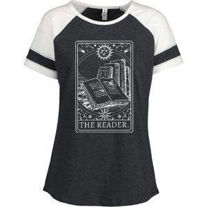 Reader Tarot Bookish Enza Ladies Jersey Colorblock Tee