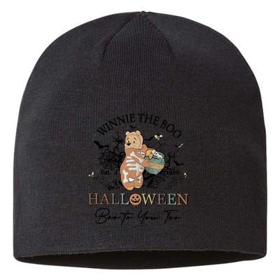 Retro The Boo Halloween Boo To You Too Sustainable Beanie