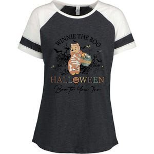 Retro The Boo Halloween Boo To You Too Enza Ladies Jersey Colorblock Tee