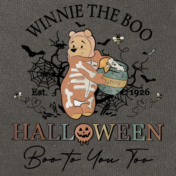 Retro The Boo Halloween Boo To You Too Cotton Canvas Backpack