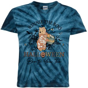 Retro The Boo Halloween Boo To You Too Kids Tie-Dye T-Shirt