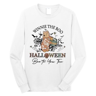 Retro The Boo Halloween Boo To You Too Long Sleeve Shirt