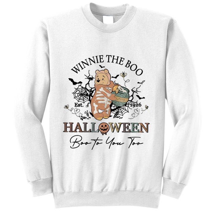 Retro The Boo Halloween Boo To You Too Sweatshirt