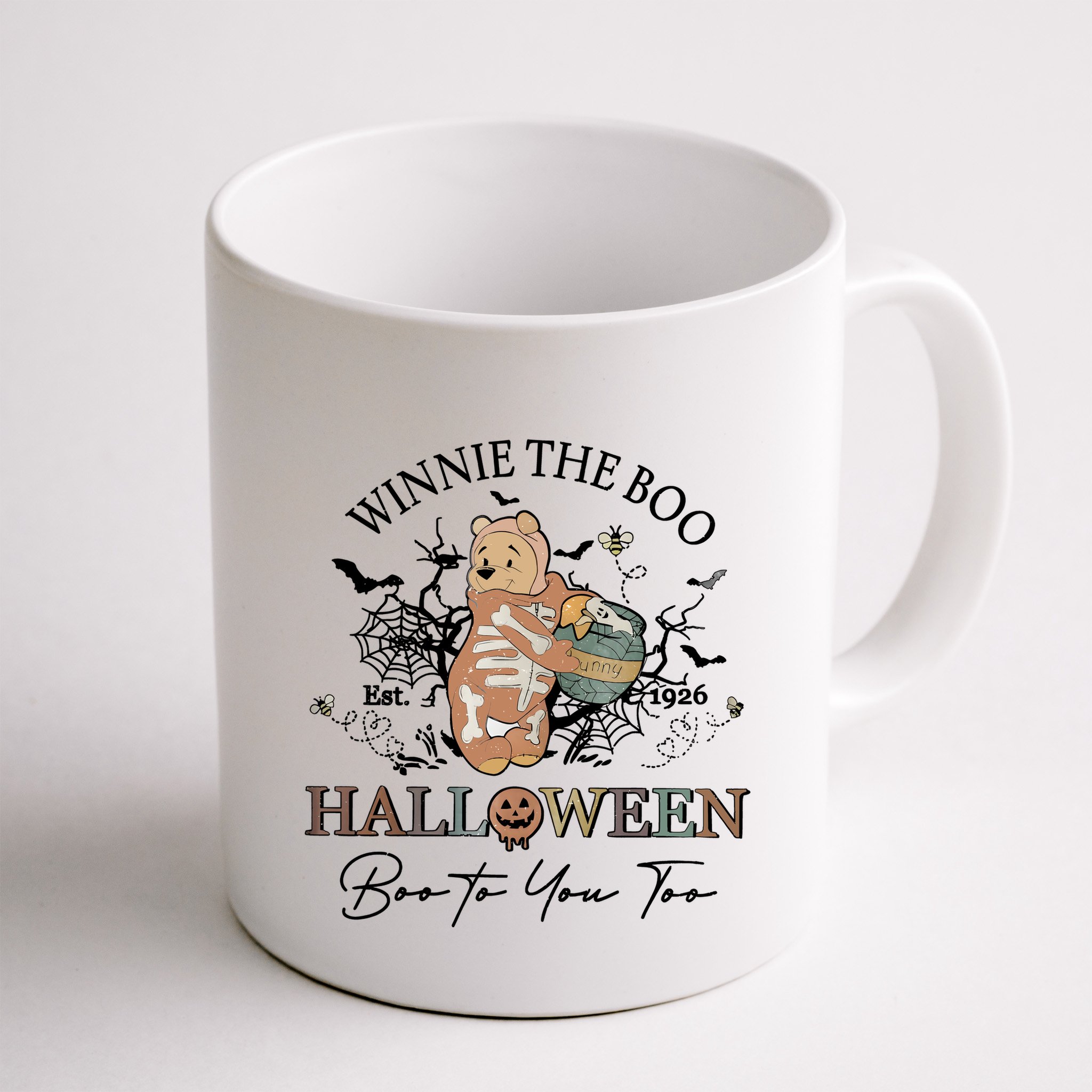 Retro The Boo Halloween Boo To You Too Mug