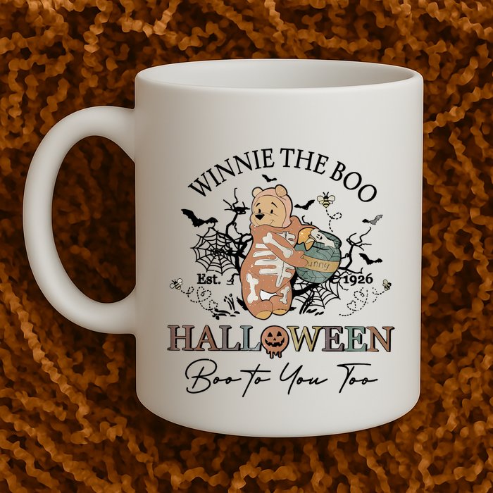 Retro The Boo Halloween Boo To You Too Mug
