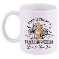 Retro The Boo Halloween Boo To You Too 11oz C Handle Ceramic Mug